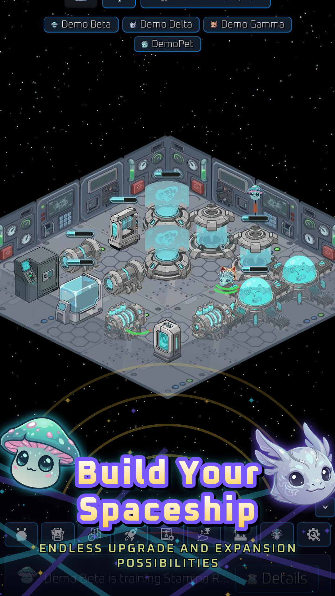 Pets roaming the ship deck with placeables